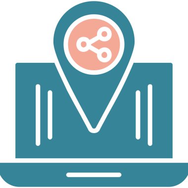 konum simgesi modern vektör illüstrasyonu