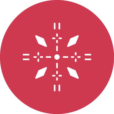 kar Tanesi simgesi vektör çizimi