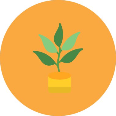 Bitki yetiştiriyorum. Basit illüstrasyon