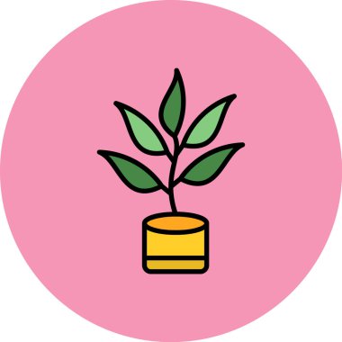 bitki simgesi vektör illüstrasyonu