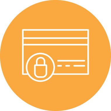 Web simgesi. Güvenliğin vektör çizimi