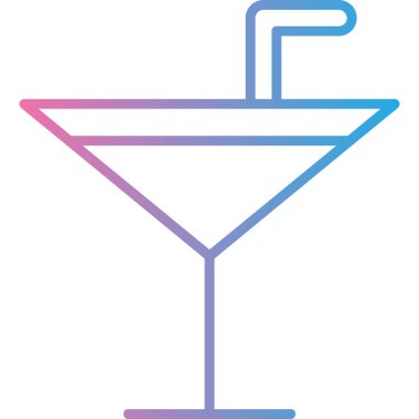 Kokteyl. Web simgesi basit tasarım