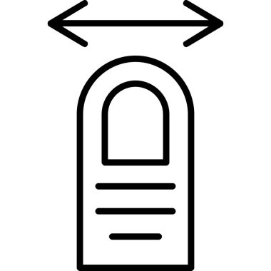 Klima vektör çizgisi simgesi