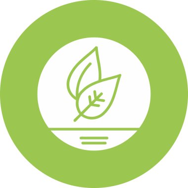 Yaprak simgesi, vektör illüstrasyonu