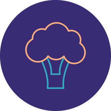 Ağaç simgesinin vektör illüstrasyonu