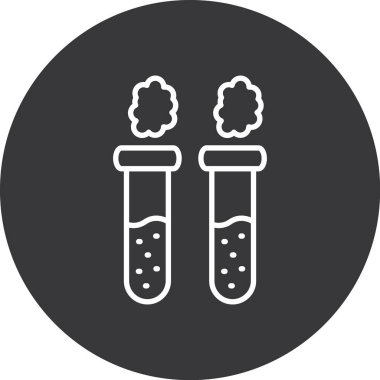 vector illustration of test tubes icon