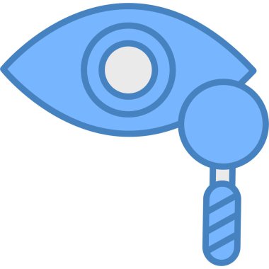 Göz. Web simgesi basit illüstrasyon