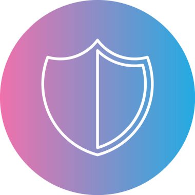 kalkan simgesi, vektör illüstrasyonu