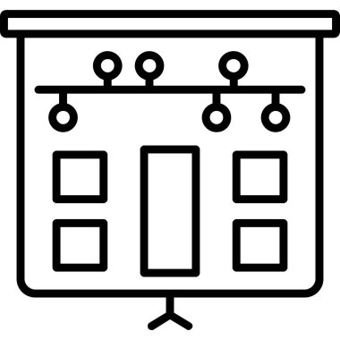 Tahta. Web simgesi basit illüstrasyon