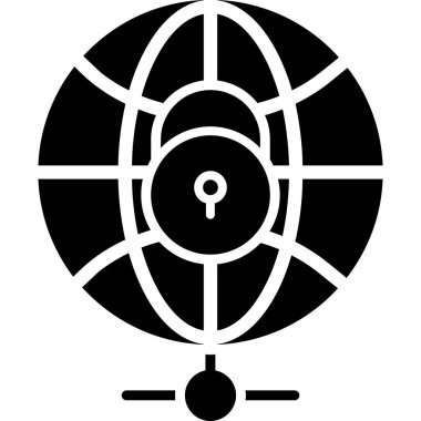 Radar simgesi, vektör illüstrasyonu