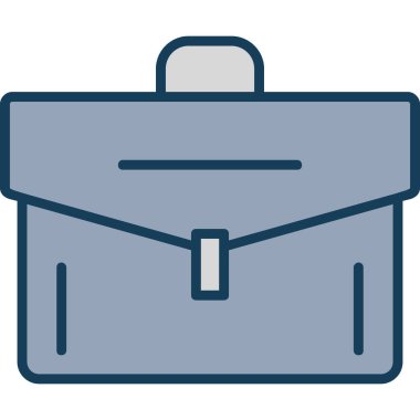 Çanta. Web simgesi basit illüstrasyon