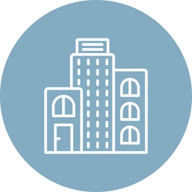 Şehre. Web simgesi basit illüstrasyon