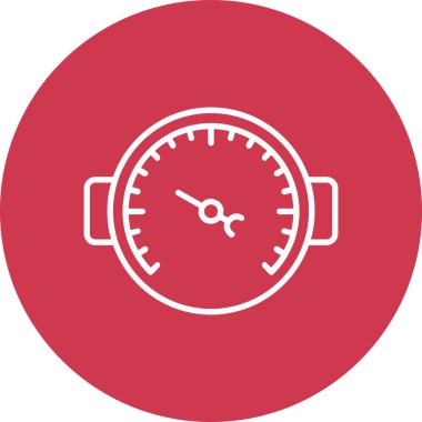 hız metre simgesi, basit vektör illüstrasyon tasarımı