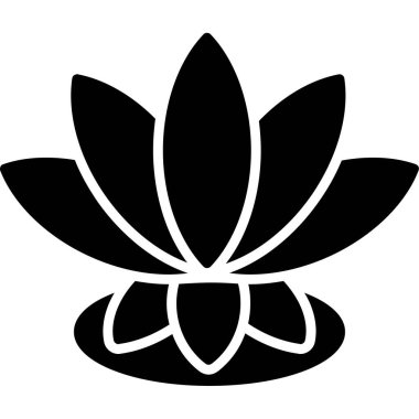 Lotus vektör simgesi, modern biçim