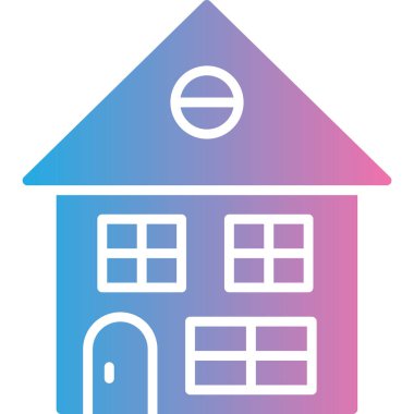 Ev. Web simgesi basit illüstrasyon