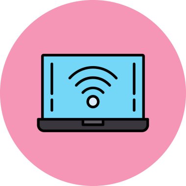 Bilgisayar. Web simgesi basit illüstrasyon