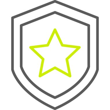 Yıldız simgesinin vektör illüstrasyonu