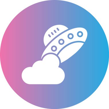 Uzay gemisi simgesi vektör illüstrasyonu