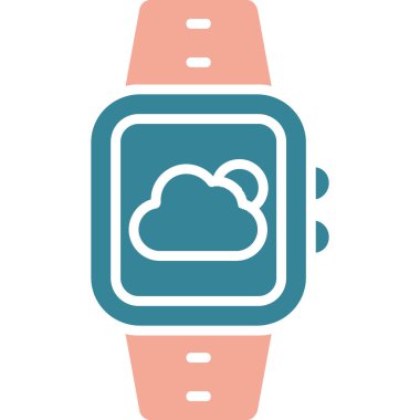 Bulut. Web simgesi basit illüstrasyon