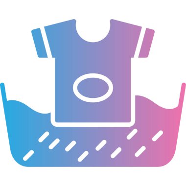 Çamaşır ikonu. vektör illüstrasyonu