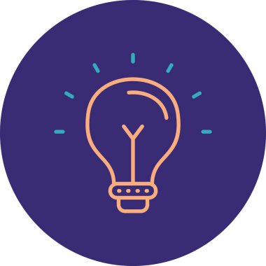 ampul simgesi vektör illüstrasyonu