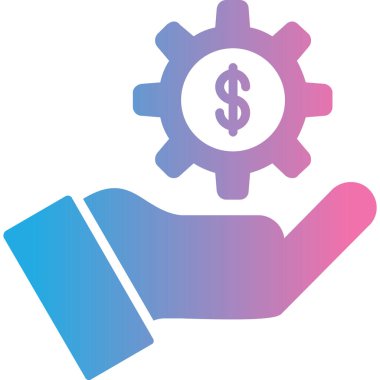 Dolar. Web simgesi basit illüstrasyon