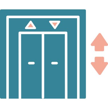 kapı simgesi vektör illüstrasyonu