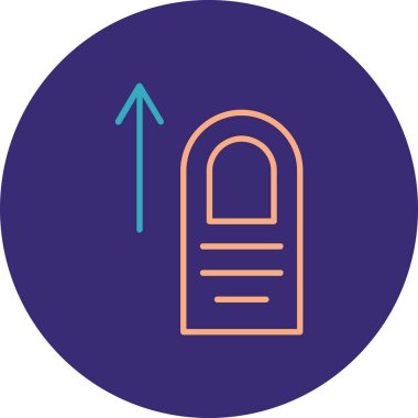 Yiyecek ve içecek ikonunun vektör illüstrasyonu