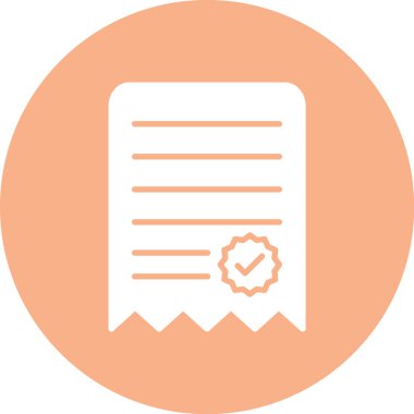 Belge simgesinin vektör illüstrasyonu