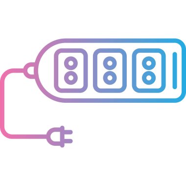 Elektrik karıştırıcı simgesinin vektör illüstrasyonu