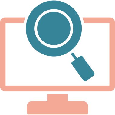 Ara. Web simgesi basit illüstrasyon