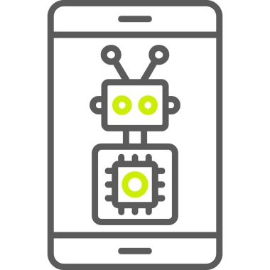 mobil simge vektör illüstrasyonu