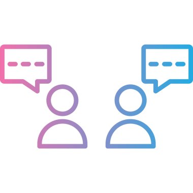 Konuşma baloncukları ikon vektör illüstrasyon tasarımı