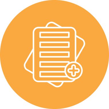 Dosya simgesinin vektör illüstrasyonu