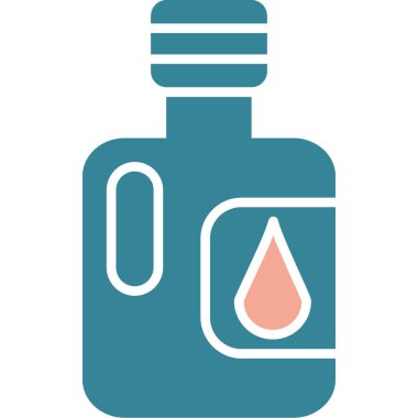 Sıvı ikonlu bir şişe.