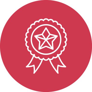 Madalya vektör simgesi modern basit vektör illüstrasyonu