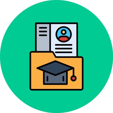 Eğitim simgesinin vektör illüstrasyonu