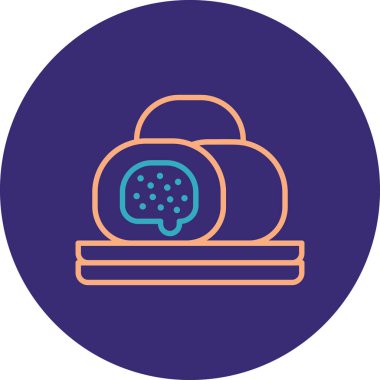 Mochi, Her Kullanım İçin Basit Vektör Simgesi