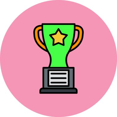 kupa simgesi, vektör illüstrasyon tasarımı