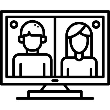 Online eğitim. Basit simge