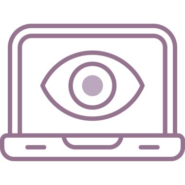 Göz simgesi vektör illüstrasyonu