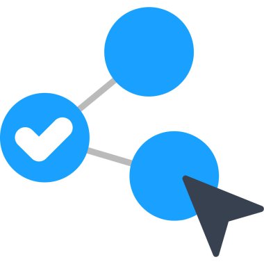 İş yassı vektör simgesi. iş kavramı