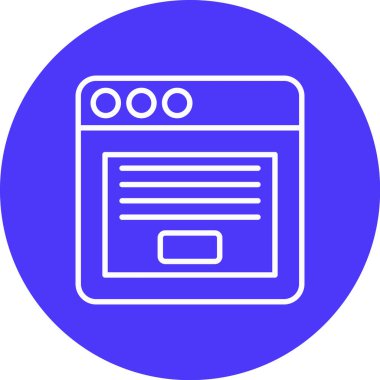 vektör lcd simgesi illüstrasyonu