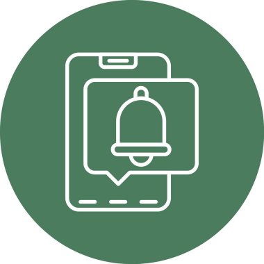 Akıllı telefon simgesinin vektör illüstrasyonu