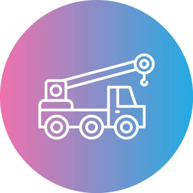 Kamyon. Web simgesi basit illüstrasyon
