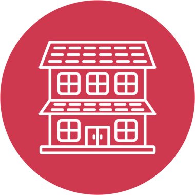 Vektör illüstrasyonu, bina simgesi