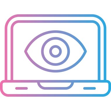 Göz simgesi. Web ve mobil için basit tasarım vektör simgeleri