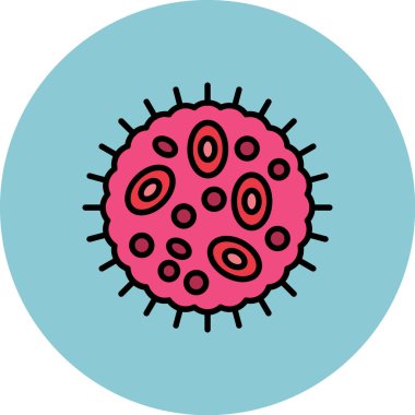 covid 19 koronavirüs parçacık simgesi