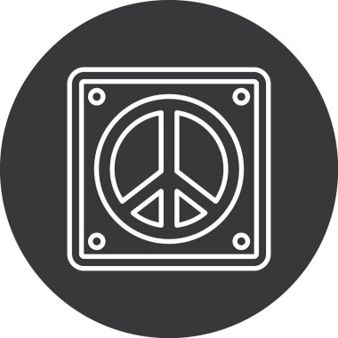 Barış simgesinin vektör illüstrasyonu