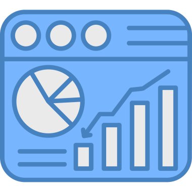 grafik ikonu vektör illüstrasyonu